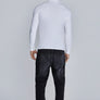 SikSilk - White Long Sleeve Polo